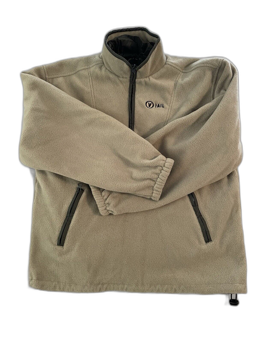 California Springs 1/4 Zip Women Size Small Green Reversible Fleece Vail Logo